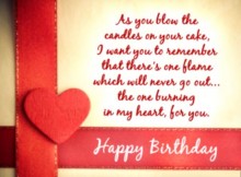 Romantic Birthday wishes for girlfriend