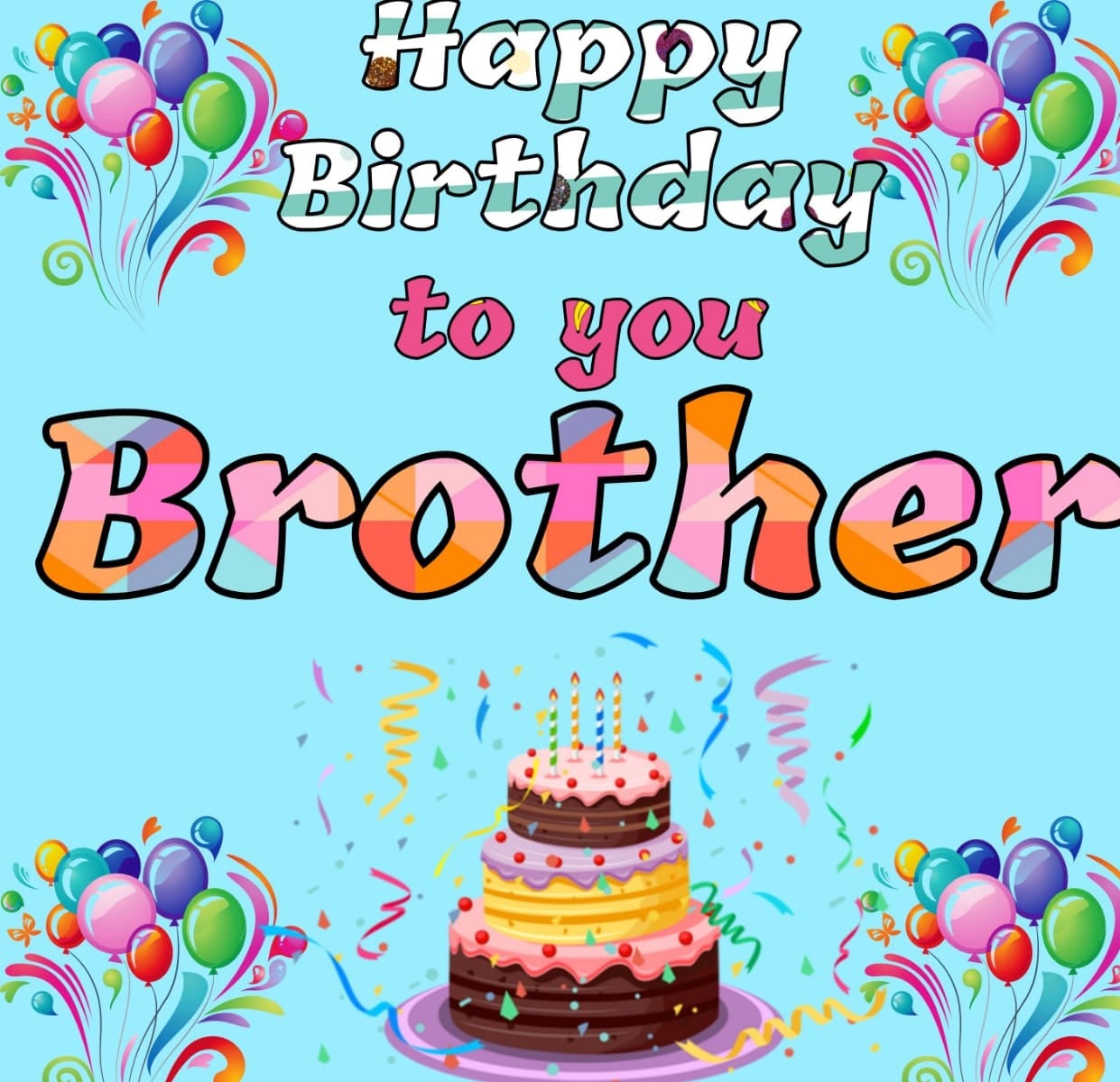 Impressive Collection of Full 4K Birthday Wishes for Brother Images ...